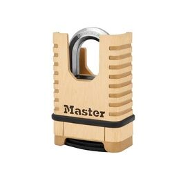 Master Lock Excell™ Closed Shackle Brass Combination 58mm Padlock