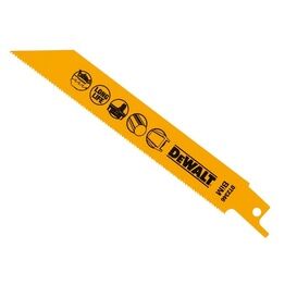 DEWALT Bi-Metal Reciprocating Blade for Metal Cordless 152mm x 18 TPI (Pack 5)