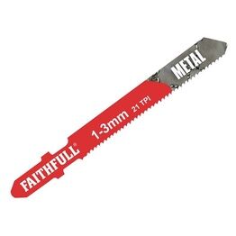 Faithfull 8009-HSS Metal Cutting Jigsaw Blades Pack of 5 T118A