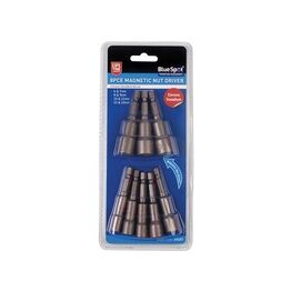 BlueSpot Tools Magnetic 1/4in Nut Driver Set, 8 Piece