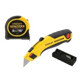 STANLEY® FatMax® Triple Pack - Tape, Retractable Knife and Blades