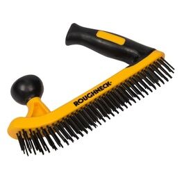 Roughneck Two-Handed Wire Brush Soft-Grip