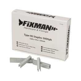 Fixman Type 90 Staples 5000pk 5.80 x 10 x 1.25mm