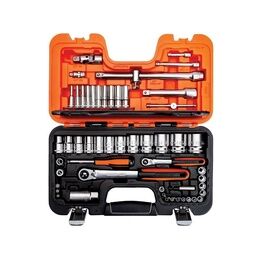 Bahco S560 1/4 & 1/2in Drive Socket Set, 56 Piece