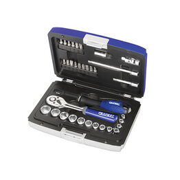 Expert 1/4in Drive Socket & Accessory Set, 34 Piece