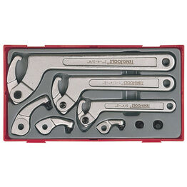 Teng TTHP08 Hook & Pin Wrench Set, 8 Piece