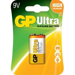 GP GPPVA9VAU073 Ultra Alkaline Battery 9v