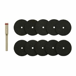 Draper 08957 Cutting Wheels and Holder for D20 Engraver/Grinder (10 Piece)