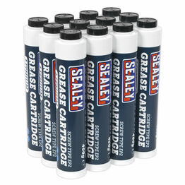 Sealey SCS108 Screw Type EP2 Lithium Grease Cartridge 400g Pack of 12