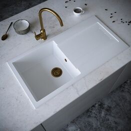 Ellsi PDT-000101-65 Comite 1 Bowl Sink & Waste White