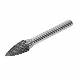 Sealey SDB03 Tungsten Carbide Rotary Burr Arc Pointed Nose 10mm