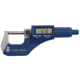 Moore & Wright MW200-01DBL Digital External Micrometer 0-25mm/0-1in 0.001mm/.00005in
