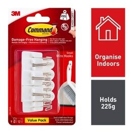 Command™ 7100118986 Small Wire Hooks Value Pack