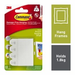 Command™ 7100236877 Small White Picture Hanging Strips