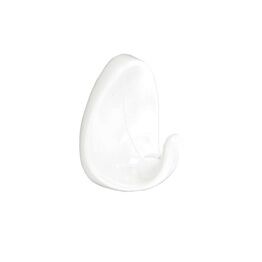 Securit S6355 Oval Self-Adhesive Hooks White (4)