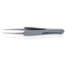 Draper 13193 KNIPEX 92 21 10 ESD Precision Tweezers with rubber handles ESD, 123mm