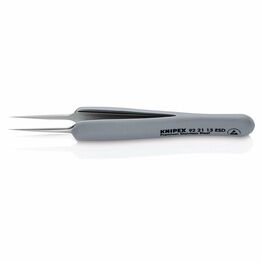 Draper 13197 KNIPEX 92 21 13 ESD Precision Tweezers with rubber handles ESD, 112mm