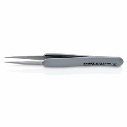 Draper 13206 KNIPEX 92 21 14 ESD Precision Tweezers with rubber handles ESD, 130mm
