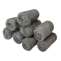 Faithfull Steel Wool, Assorted Grades 20g Rolls (Pack 8)