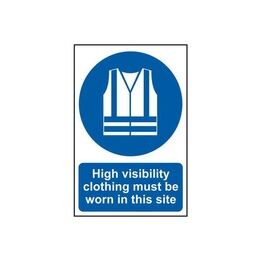 Scan High Visibility Jackets Must Be Worn In This Site - PVC Sign 200 x 300mm
