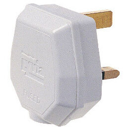 Dencon 1700 13A, 3 Pin Nylon Plug, Fused 13A to BS1363/A, White