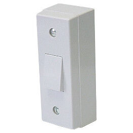 Dencon 4482K 6A, 1 Gang 2 Way Architrave Switch with Mounting Box