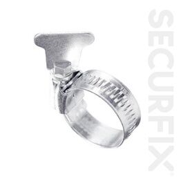 Securfix Trade Pack T10198 Hose Clip 16-25mm Thumbturn Zinc Plated
