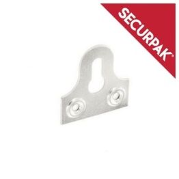 Securpak SP10090 Zinc Plated Slotted Glass Plate