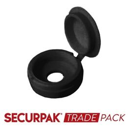 Securpak Fold Over Screw Caps 10g Black