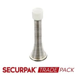 Securpak Trade Pack T10021 Spring Door Stop Cp 75mm