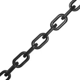 Securit Straight Link Chain Zp Black