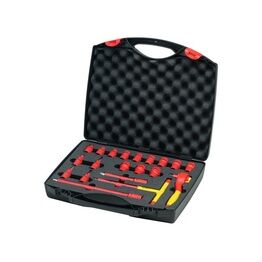 Wiha Insulated 3/8in Ratchet Wrench Set, 21 Piece (inc. Case)
