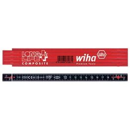 Wiha LongLife Plus Composite Folding Ruler 2m