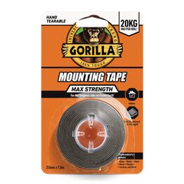 Gorilla Glue 114791 Max Strength Mounting Tape Black