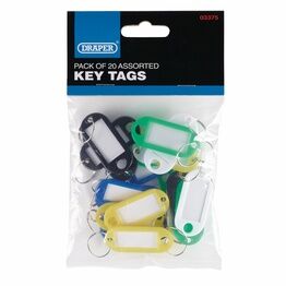 Draper 03375 Assorted Key Tags (Pack of 20)