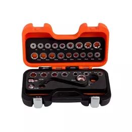 Bahco S Type Ratchet Ring Wrench & Adaptor Set, 29 Piece