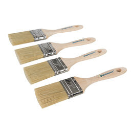 Silverline Trade Mixed-Bristle Paint Brushes 4pk