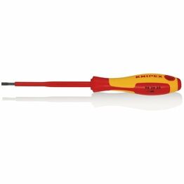Draper 18790 KNIPEX 98 20 35 VDE Insulated Slotted Screwdriver, 3.5 x 100mm