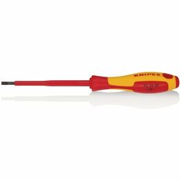 Draper 18791 KNIPEX 98 20 40 VDE Insulated Slotted Screwdriver, 4.0 x 100mm