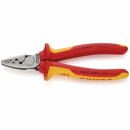 Draper 26914 KNIPEX 97 78 180 SB VDE Insulated Crimping Pliers For End Sleeves, 180 mm
