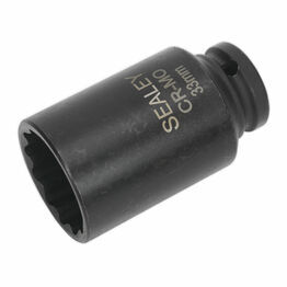 Sealey SX0041 Impact Socket 33mm Bi-Hex Deep 1/2"Sq Drive