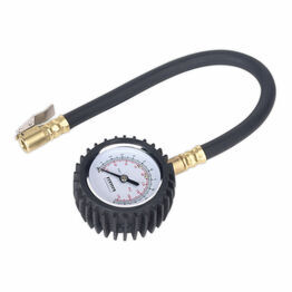 Sealey TST/PG6 Tyre Pressure Gauge with Clip-On Chuck 0-7bar(0-100psi)