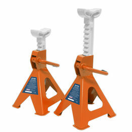 Sealey VS2002OR Axle Stands (Pair) 2tonne Capacity per Stand Ratchet Type - Orange