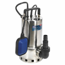 Sealey WPS225A Submersible Stainless Water Pump Automatic Dirty Water 225ltr/min 230V