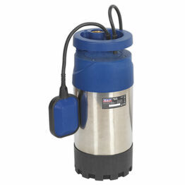 Sealey WPS92A Submersible Stainless Water Pump Automatic 92ltr/min 40m Head 230V