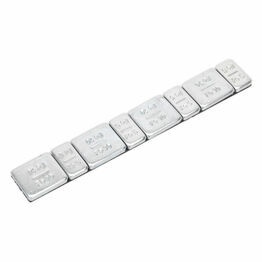 Sealey WWSA510 Wheel Weight 5 & 10g Adhesive Zinc Plated Steel Strip of 8 (4 x Each Weight) Pack of 100