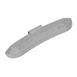 Sealey WWSH40 Wheel Weight 40g Hammer-On Zinc for Steel Wheels Pack of 50