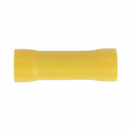 Sealey YT10 Butt Connector Terminal &#8709;5.5mm Yellow Pack of 100
