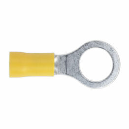 Sealey YT16 Easy-Entry Ring Terminal &#8709;10.5mm (3/8") Yellow Pack of 100