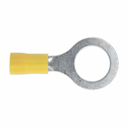 Sealey YT17 Easy-Entry Ring Terminal &#8709;13mm (1/2") Yellow Pack of 100